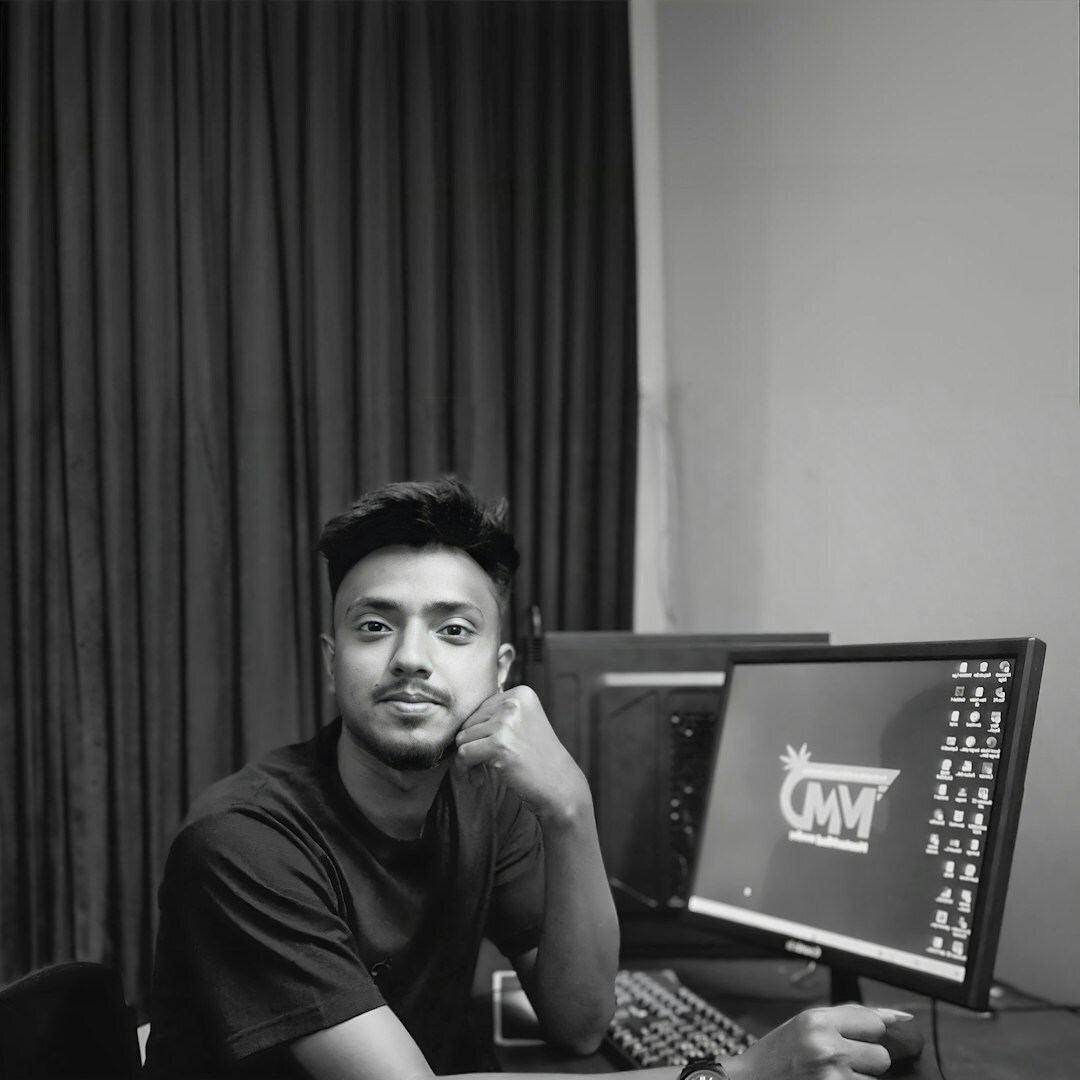 Male startup analyst portrait
